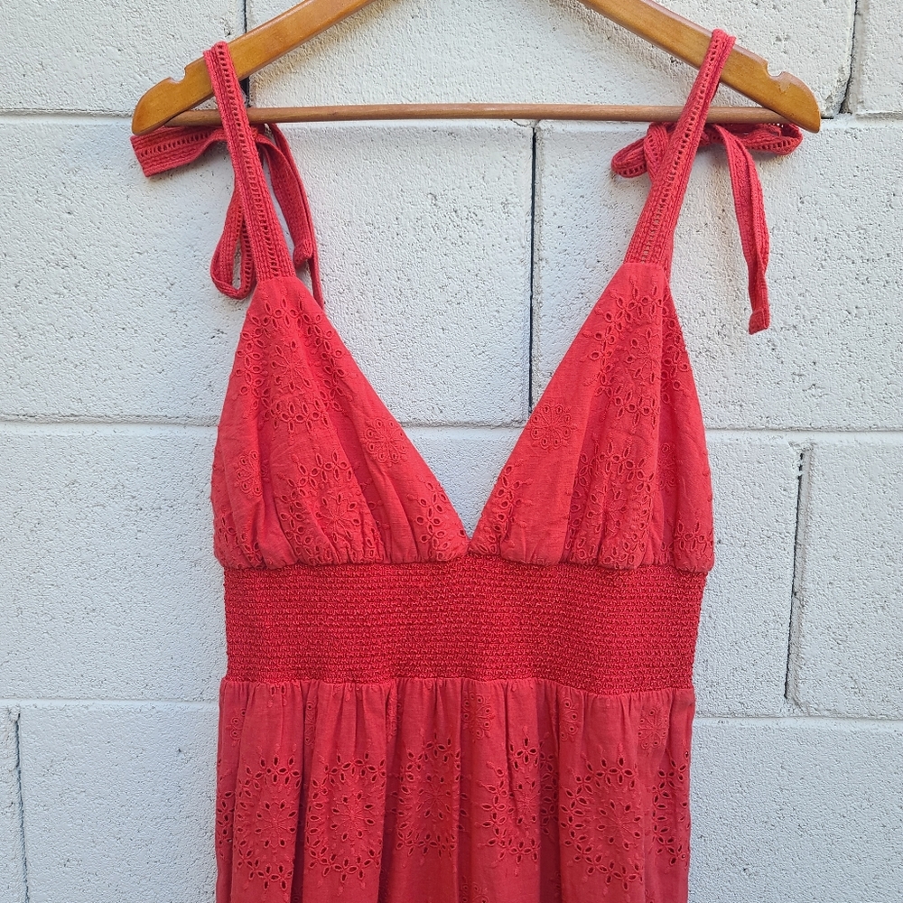 Alice + Olivia | Levine Broderie-Anglaise Cotton Linen Blend Maxi Dress NEW - Picture 4 of 16